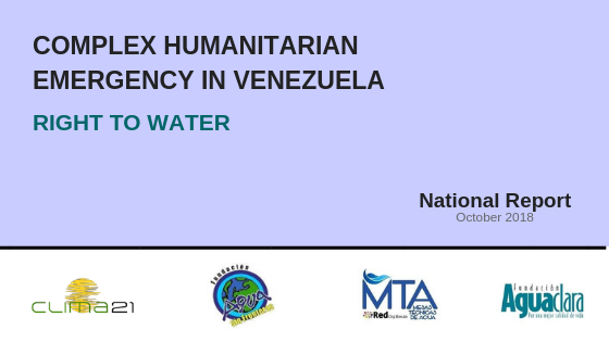 Complex Humanitarian Emergency In Venezuela: Right To Water - CEPAZ