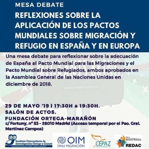 Reflexiones sobre la aplicación de los pactos mundiales sobre migración y  refugio en España - CEPAZ
