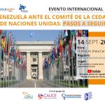 Foro virtual: Venezuela ante el Comité de la CEDAW de Naciones Unidas: pasos a seguir